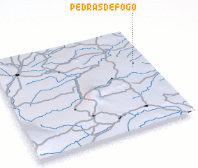 3d view of Pedras de Fogo