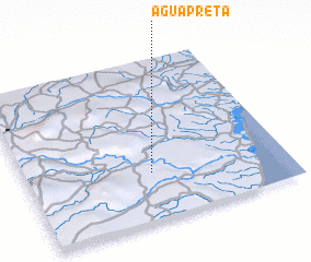 3d view of Água Preta