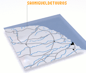 3d view of São Miguel de Touros