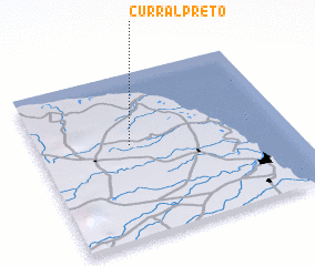 3d view of Curral Prêto