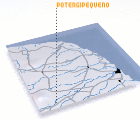 3d view of Potengi Pequeno