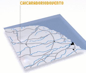 3d view of Caiçara do Rio do Vento