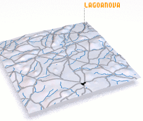 3d view of Lagoa Nova