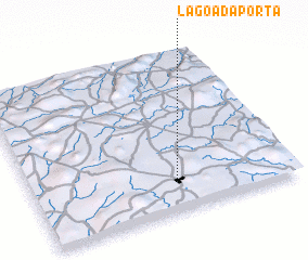 3d view of Lagoa da Porta