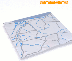 3d view of Santana do Matos