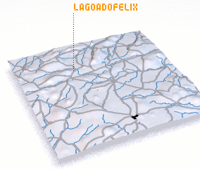 3d view of Lagoa do Félix