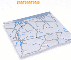 3d view of Santo Antônio