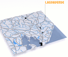 3d view of Lagoa Verde