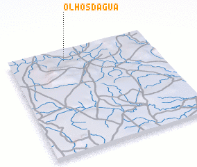 3d view of Olhos dʼÁgua