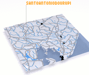 3d view of Santo Antônio do Urupi