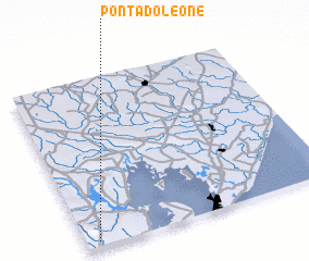 3d view of Ponta do Leone