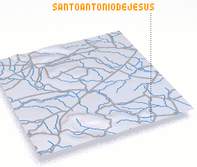 3d view of Santo Antônio de Jesus