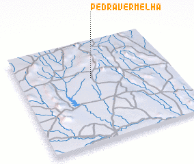 3d view of Pedra Vermelha