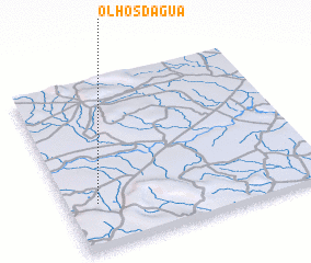 3d view of Olhos dʼÁgua