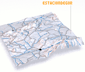 3d view of Estación de Gor