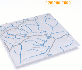 3d view of Nzi-Nzi-Blékro