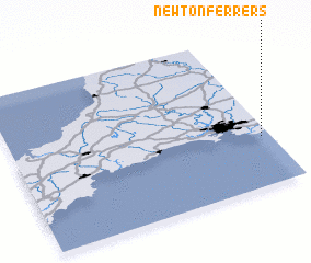 3d view of Newton Ferrers