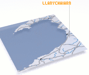 3d view of Llanychaiarn