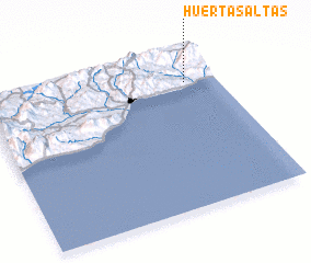 3d view of Huertas Altas