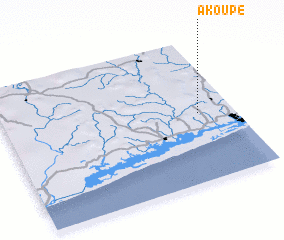3d view of Akoupé