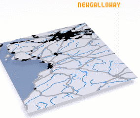 3d view of New Galloway