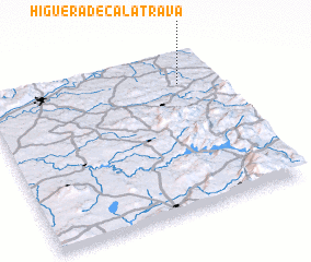 3d view of Higuera de Calatrava