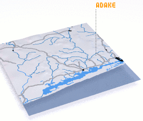 3d view of Adaké