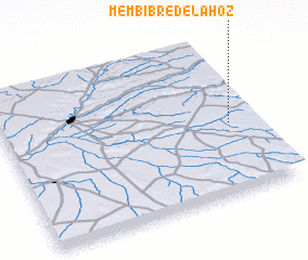 3d view of Membibre de la Hoz