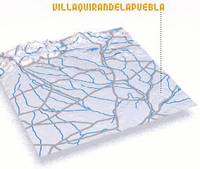 3d view of Villaquirán de la Puebla