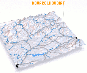 3d view of Douar el Koudiat