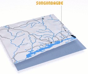 3d view of Songon-Dagbé