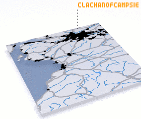 3d view of Clachan of Campsie