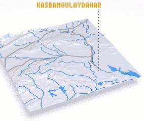 3d view of Kasba Moulay Dahar