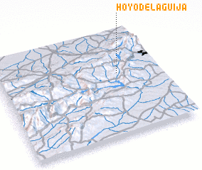 3d view of Hoyo de la Guija