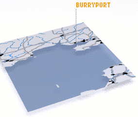 3d view of Burry Port