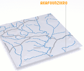 3d view of Akafou-Nzikro