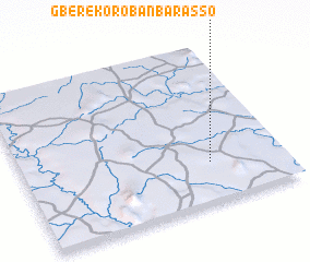 3d view of Gbérékoro-Banbarasso