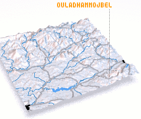 3d view of Oulad Hammo Jbel