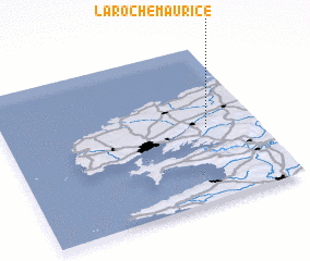 3d view of La Roche-Maurice