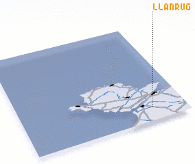 3d view of Llanrug