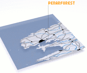 3d view of Pen-ar-Forest