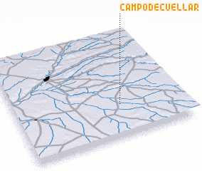 3d view of Campo de Cuéllar