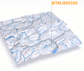 3d view of Aït Ali Oussou