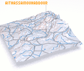 3d view of Aït Hassaïn Ou Haddour