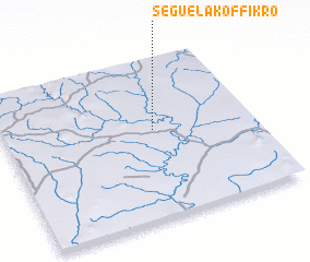 3d view of Séguéla-Koffikro