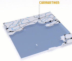 3d view of Carmarthen