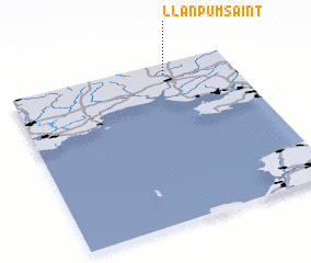 3d view of Llanpumsaint