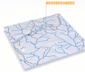 3d view of Adouakouakro