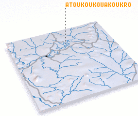 3d view of Atoukoukouakoukro