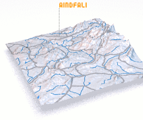 3d view of Aïn Dfali